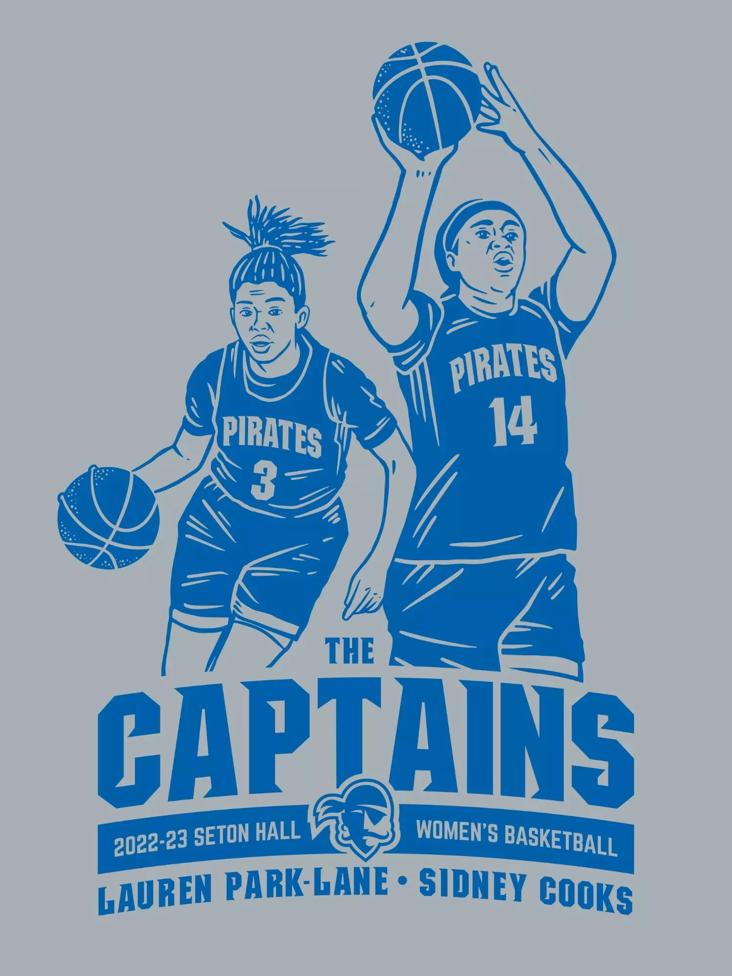 Women's Basketball Captains Lauren Park-Lane and Sidney Cooks