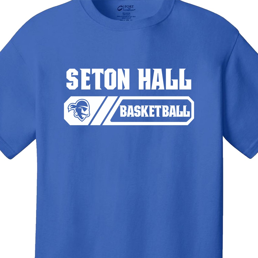 Blue Seton Hall Basketball T-Shirt for Students